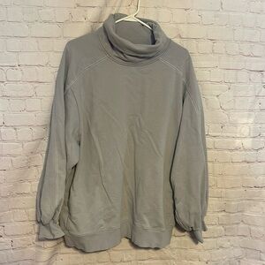 LIT Sweatshirt Oversized Pockets Puff Balloon Sleeve Size Medium Bin H